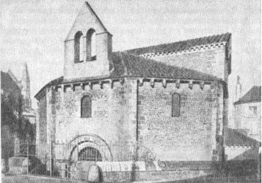 Баптистерий (крещальня) в Пуатье - одна из старейших из сохранившихся во Франции церковных построек (IV - VII вв.)