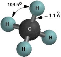 Молекула метану