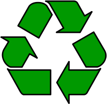Міжнародний символ вторинної переробки (стрічка Мьобіуса).