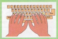 Как правильно располагать руки на клавиатуре