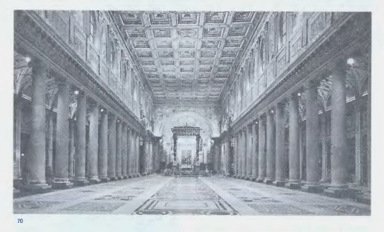 Базилика Caнтa- Мария Маджоре. Центральный неф. IV в. Рим