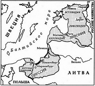 Область немецкой колонизации в Восточной Прибалтике