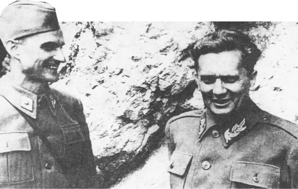 Йосип Броз Тіто (праворуч).1943 р.