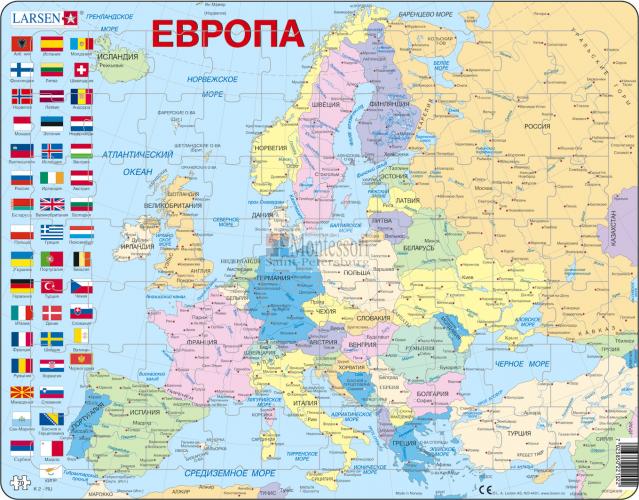 Політична карта Західної Європи