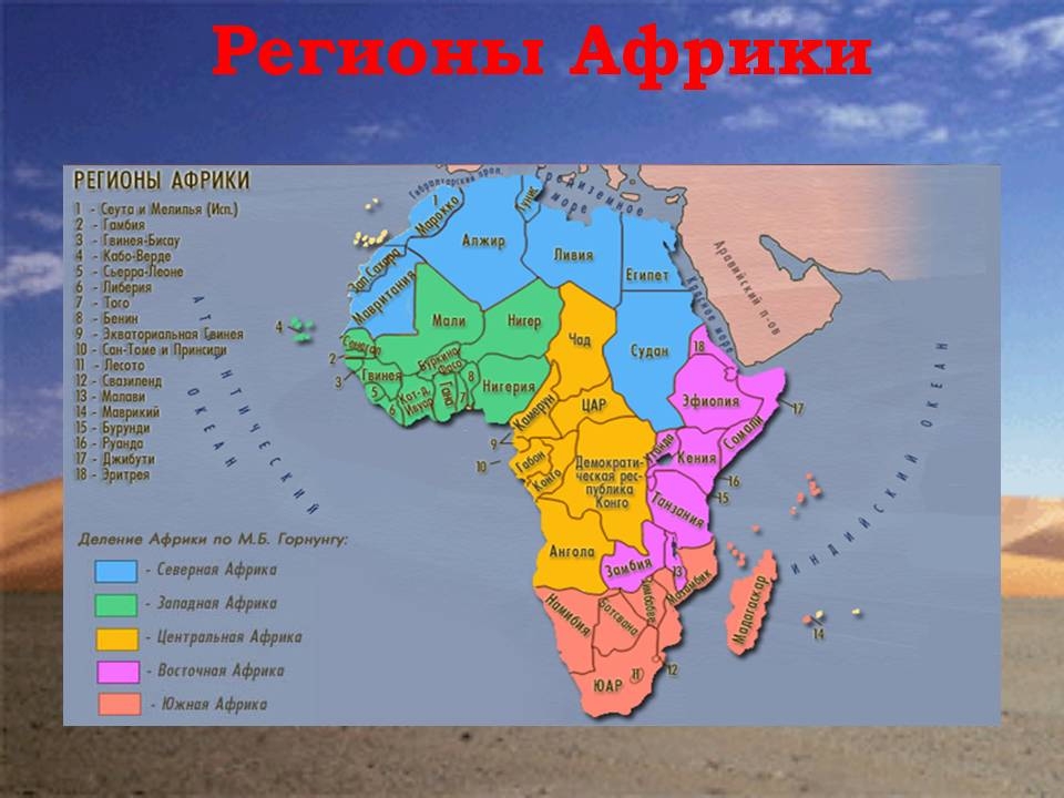 Регіони Африки