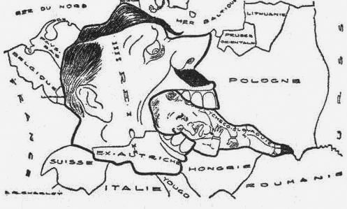Поглинення Чехії Німеччиною. Карикатура