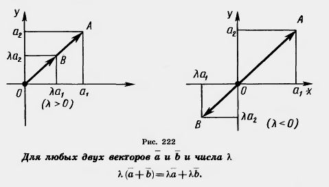 Умножение вектора на число