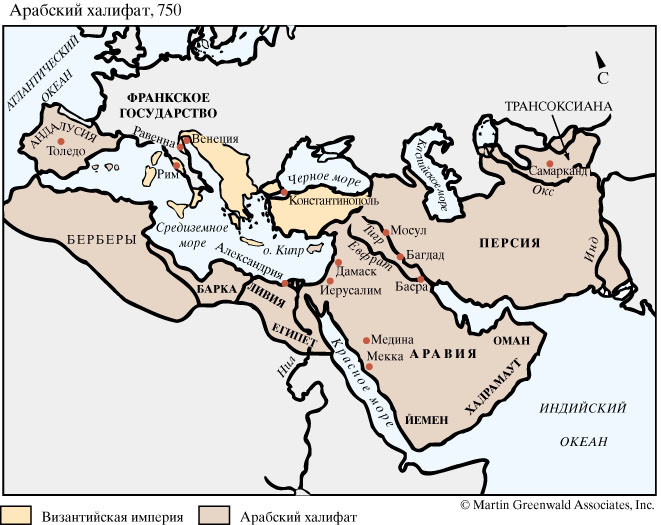Територія Арабського халіфату