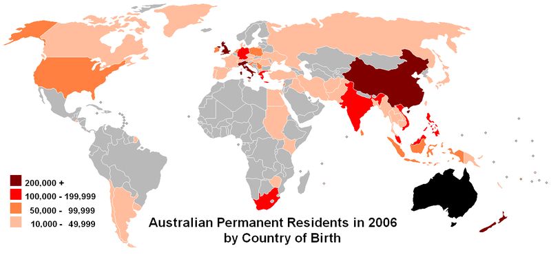 Australian Permanent Residents in 2006