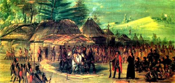 Торговля колонистов с индейцами
