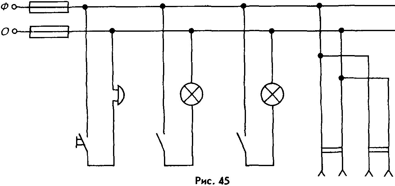 Параллельное соединение проводников